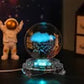 Wholesale Price Led 3D Art Luminous Crystal Glass Ball Mood Night Light Home Bedroom Decoration With Glass Base
