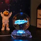 Wholesale Price Led 3D Art Luminous Crystal Glass Ball Mood Night Light Home Bedroom Decoration With Glass Base