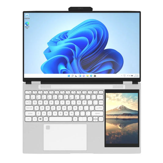 Newest Wholesale Personal and Home Laptop Computer Touch Double Screen N100 Ram 16Gb 1Tb 15.6" + 7" Dual Screen Business Laptops