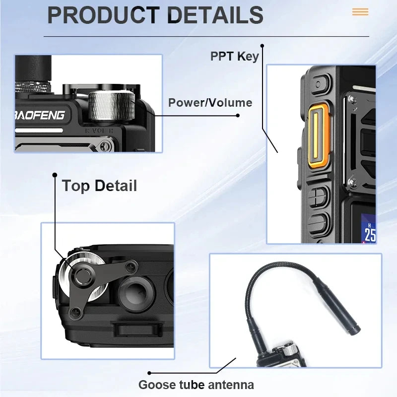 2023 New Factory Price Baofeng UV-25L  Air Band Two Way Radio 5W Long Range Ham Handheld Walkie Talkies Hotel Transceiver