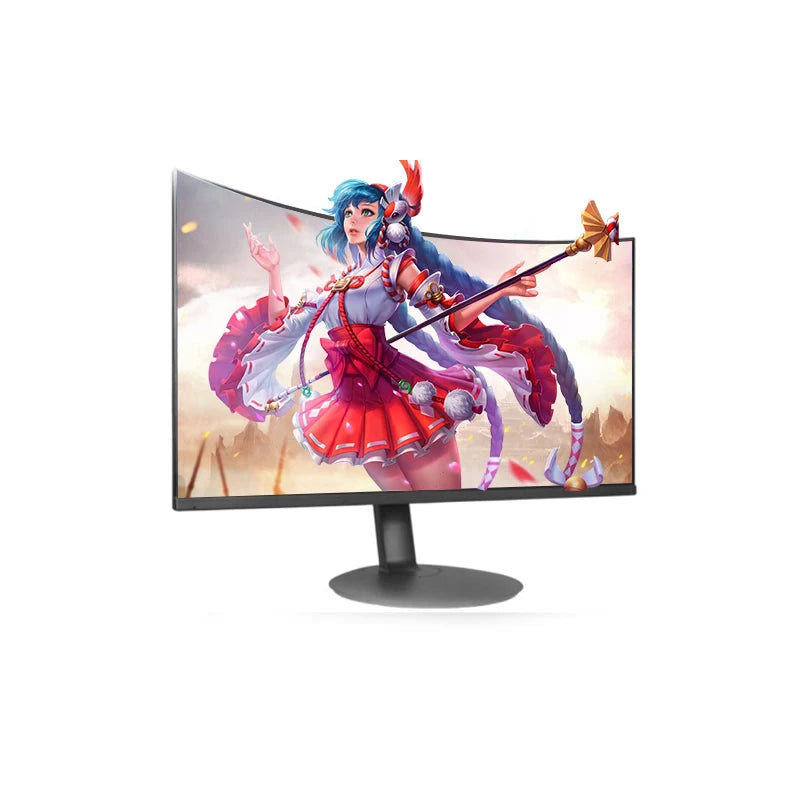 Tilt Adjustment 178 Wide View Angl 3-Sided Micro Edge Curved 1500R 75Hz 24 Inch 1080p FHD LED Computer Monitor for Business
