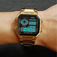 SKMEI 1335 Men's Classic Electronic Watches Business Luxury Fashion Relojes Sport Stainless Steel Strap Digital Watch for Men