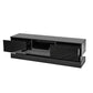 51.18inch  Black Morden TV Stand with LED Lights,high Glossy Front TV Cabinet