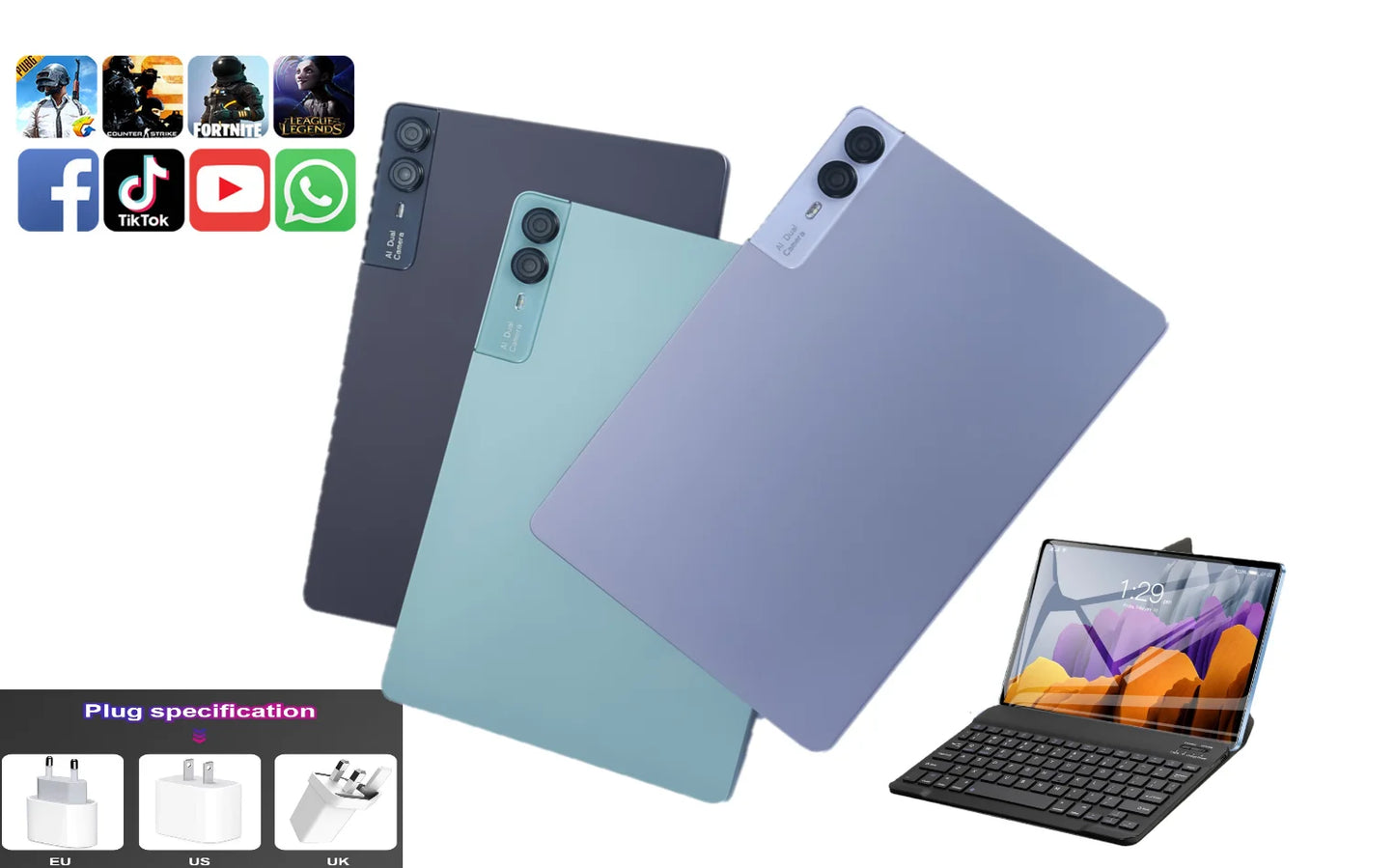 Best Quality 12+512GB 10 Inch Tablet Pc and 10.95inch Tablet Pc Android for Versatile Computing and Entertainment Tablet PC