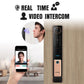 Locstar Smart Remote Control Tuya Wifi Cerradura Inteligente 3D Reconocimiento Facial Biometric Door Lock With Doorbell Camera