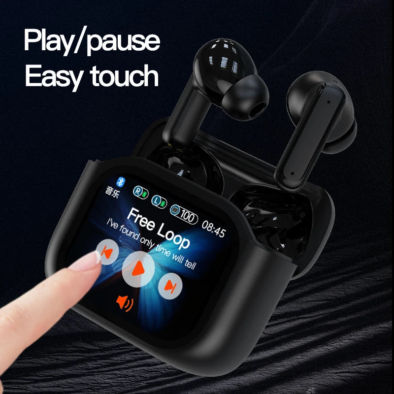 Gaming BT Headphones Wireless BY16 TWS Earphones In-Ear Earphones LED Display Wireless Headset Support ODM