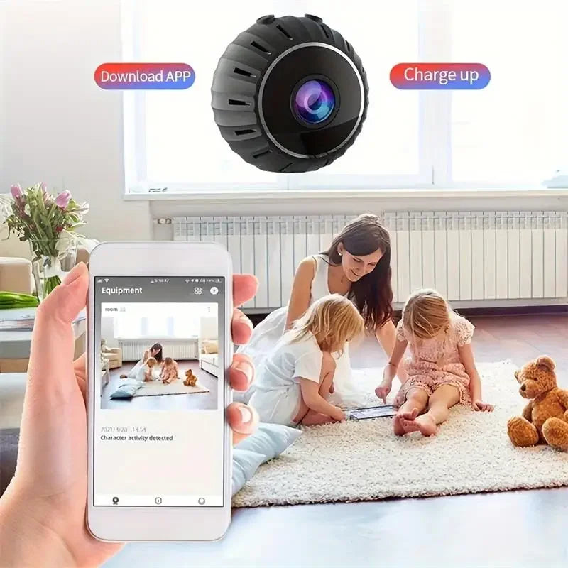 Xiaomi X10 Mini WiFi Camera – 1080P HD, Motion Detection, Night Vision, Black