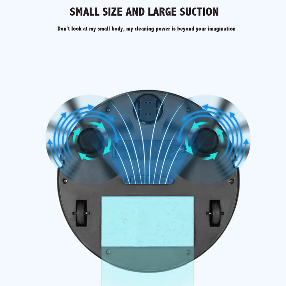 Smart Sweeping Robot - 3-in-1 Mini Vac, Wireless Cleaner, Home Use