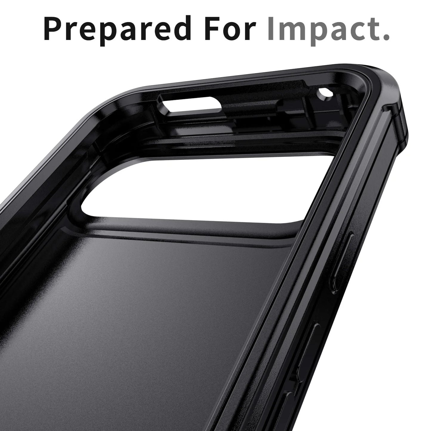For Google Pixel 9 Pixel 9 Pro Pixel 9 Pro XL Phone Case Shockproof Rugged Heavy Duty Protective Dual Layers Cover Black