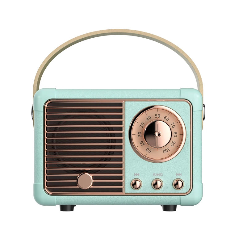Retro Hifi Stereo Bluetooth Speaker – Portable, 5W, Vintage Design
