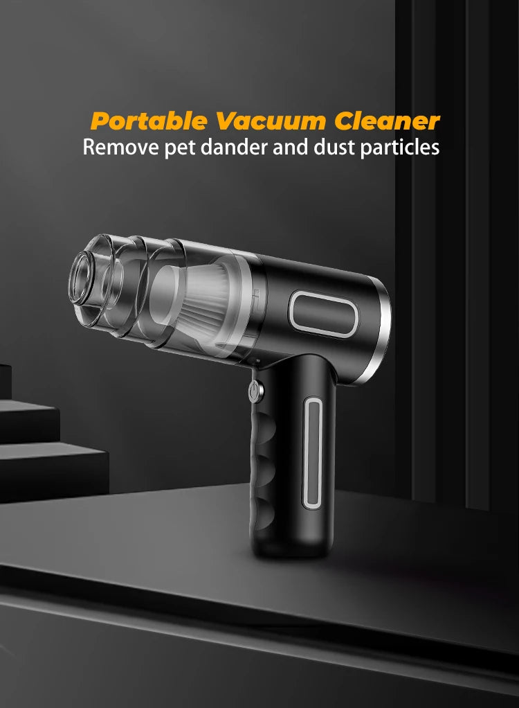 BELIBUY Vacuum Cleaner – Car, Portable Wireless, Mini Powerful Cleaner