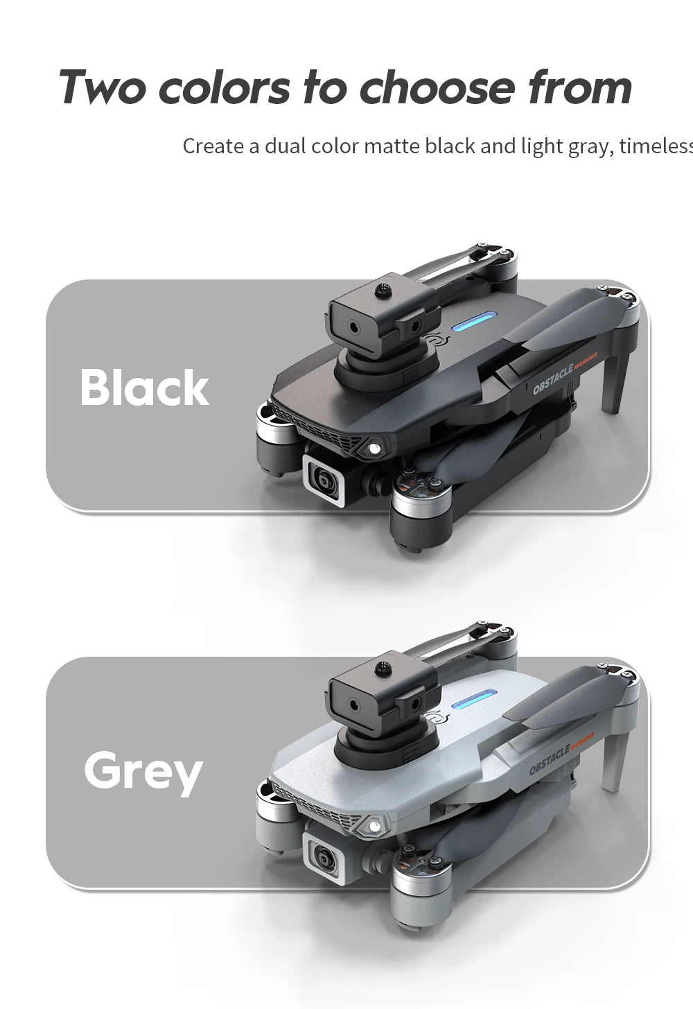 Mini Drone E88S 4k HD Dual Camera Foldable 360° Obstacle Avoidance WIFI FPV Brushless Quadcopter Helicopter Kids Toys Tarmac Pad