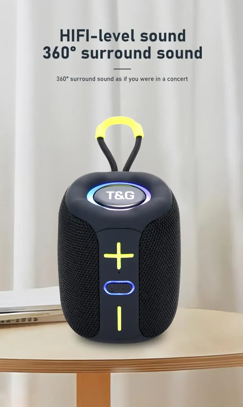 TG658 Bluetooth Speaker – Portable, Wireless, Mini Bass, TF Support