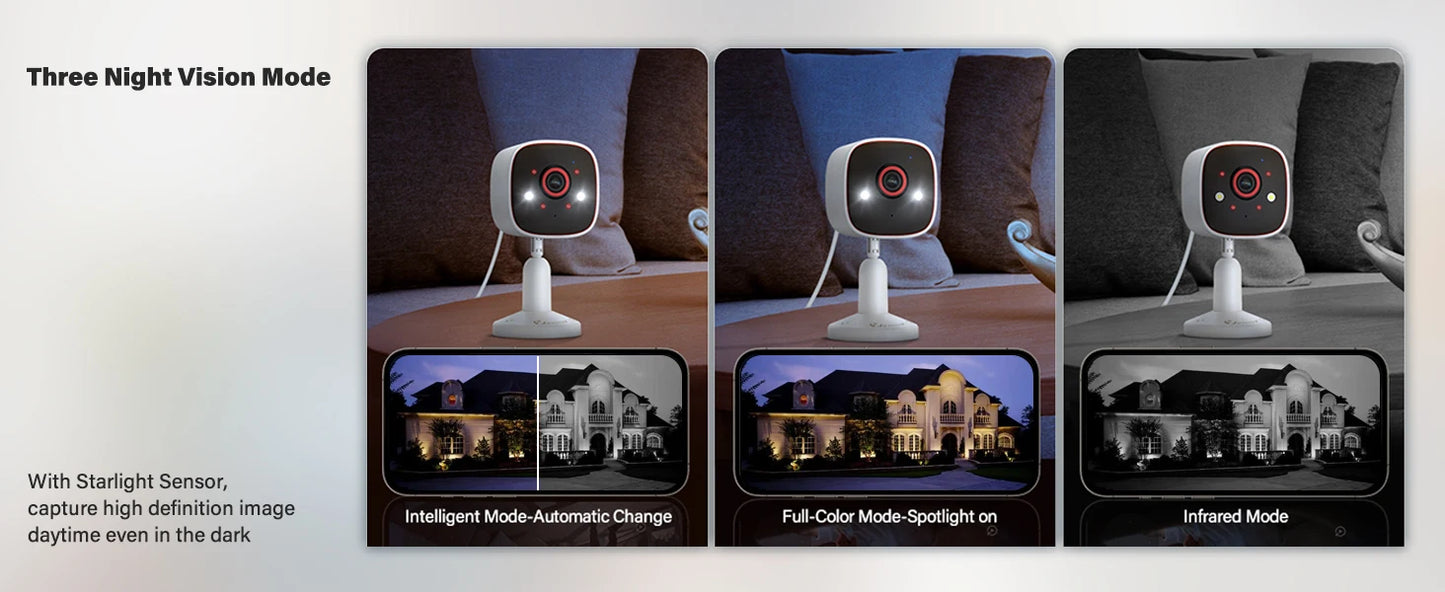 Jennov 2K Outdoor WiFi Camera – 3MP HD, 5GHz/2.4GHz, AI, Color Night Vision