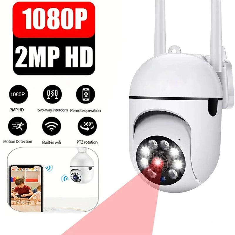 Tuya 2MP WiFi IP Camera – 1080P HD Indoor PTZ, Motion Detection, 2-Way Audio