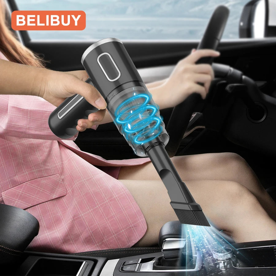 BELIBUY Vacuum Cleaner – Car, Portable Wireless, Mini Powerful Cleaner