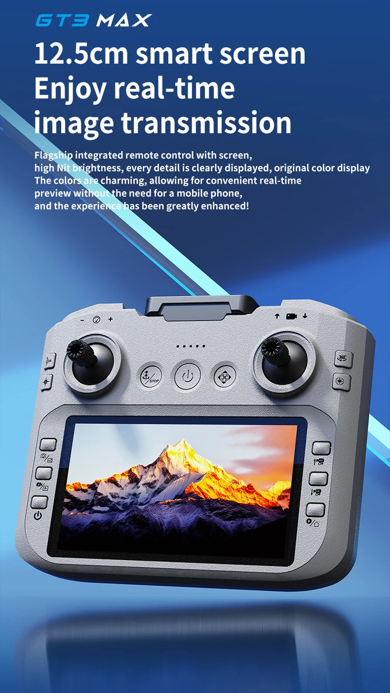 2025 NEW GT3 MAX Mini With LED Foldable Drones GPS 8K HD Dual Camera Brushless Motor Obstacle Avoidance RC Quadcopter Toys Gifts