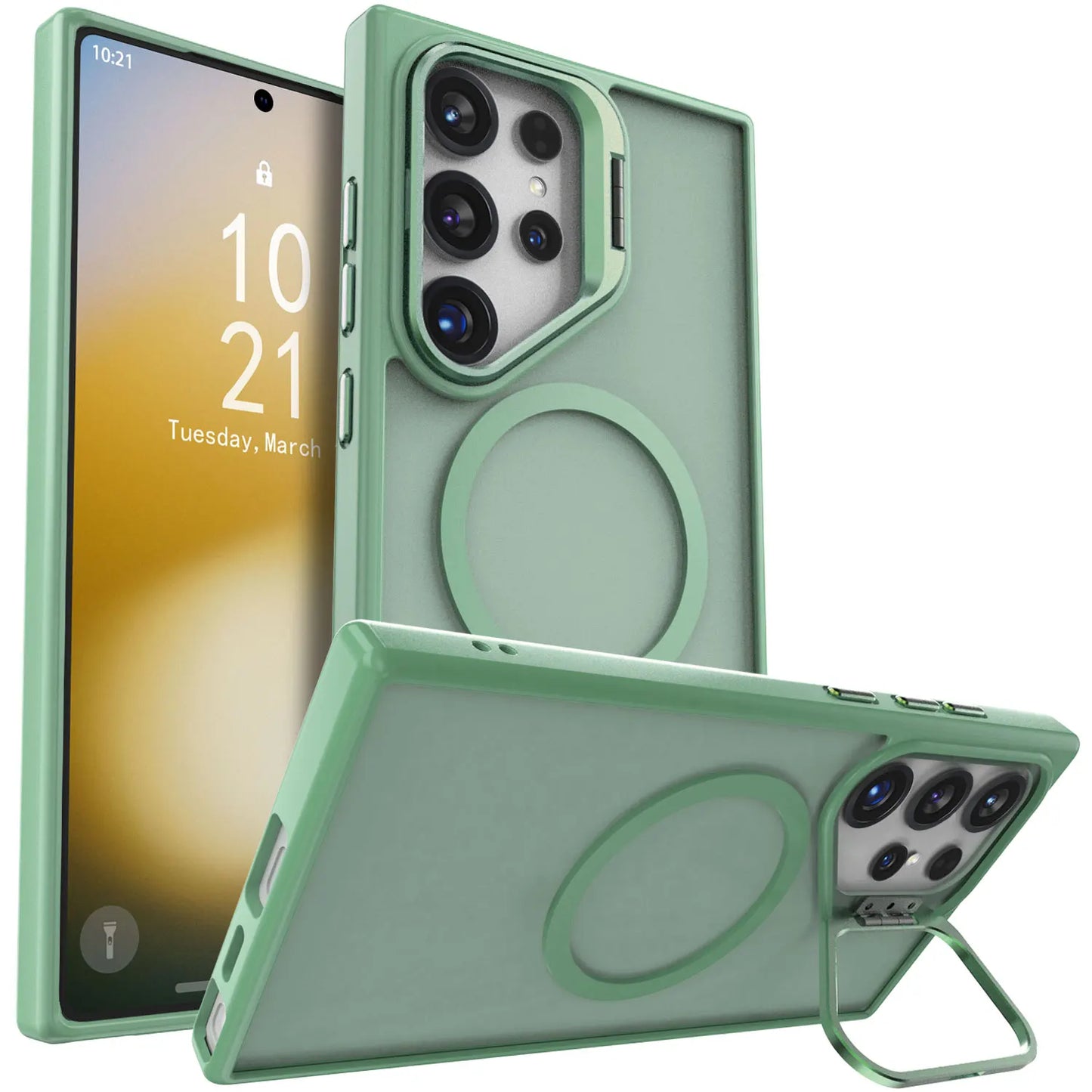 For Samsung Galaxy S23 S23 Plus S23 Ultra 5G Rugged Phone Case Shockproof Kickstand Holder Heavy Duty Protective Cover