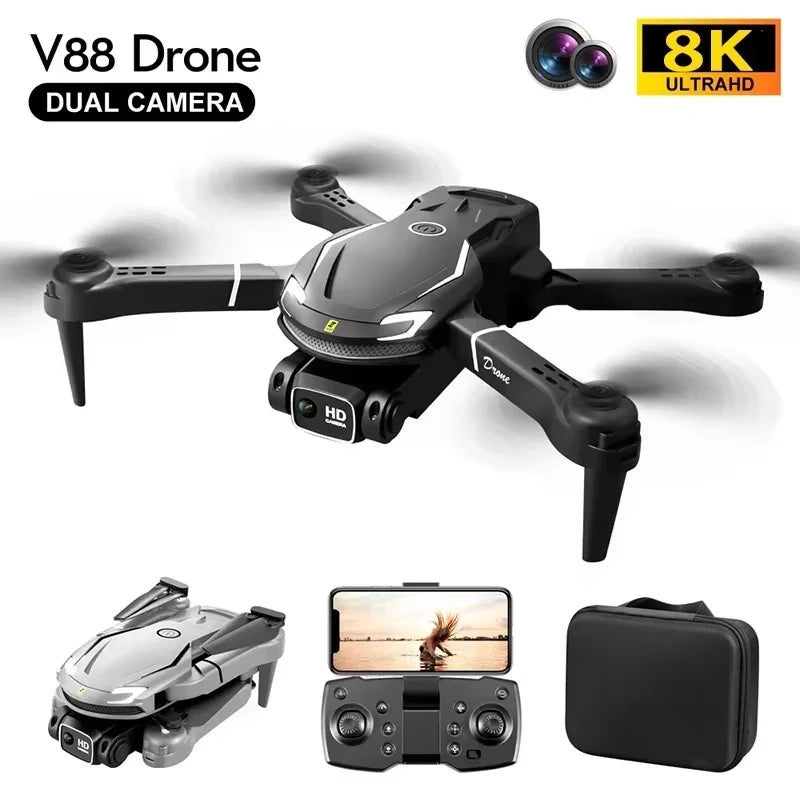 Xiaomi MIJIA V88 Drone – 8K HD Dual Camera, GPS, 5G, 10000M Range, Black