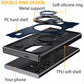 For Samsung Galaxy S23 Ultra 5G Phone Case Hybrid Shockproof Double Ring Kickstand Rugged Hybrid Slim Hard Phone Cover Blue