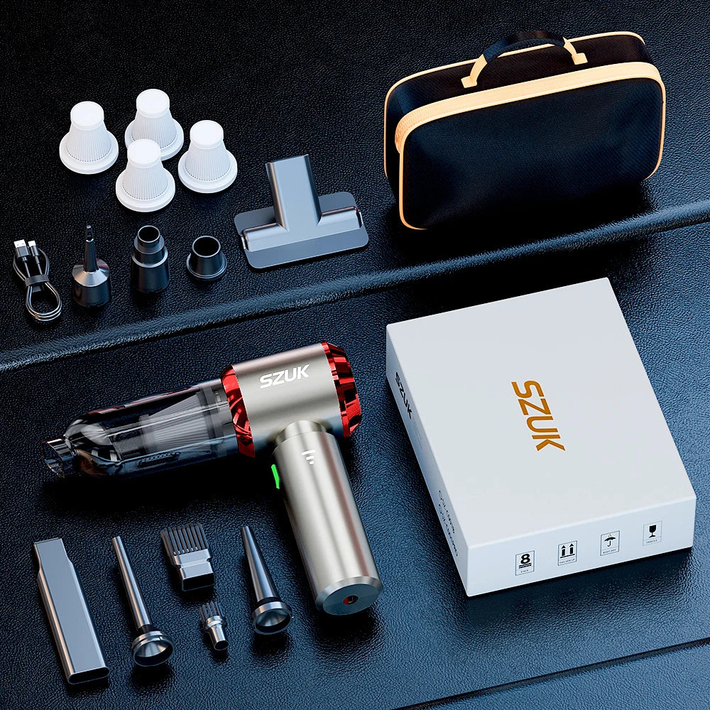 SZUK C012MAX Car Vacuum Cleaner - Strong Suction, Handheld Blower