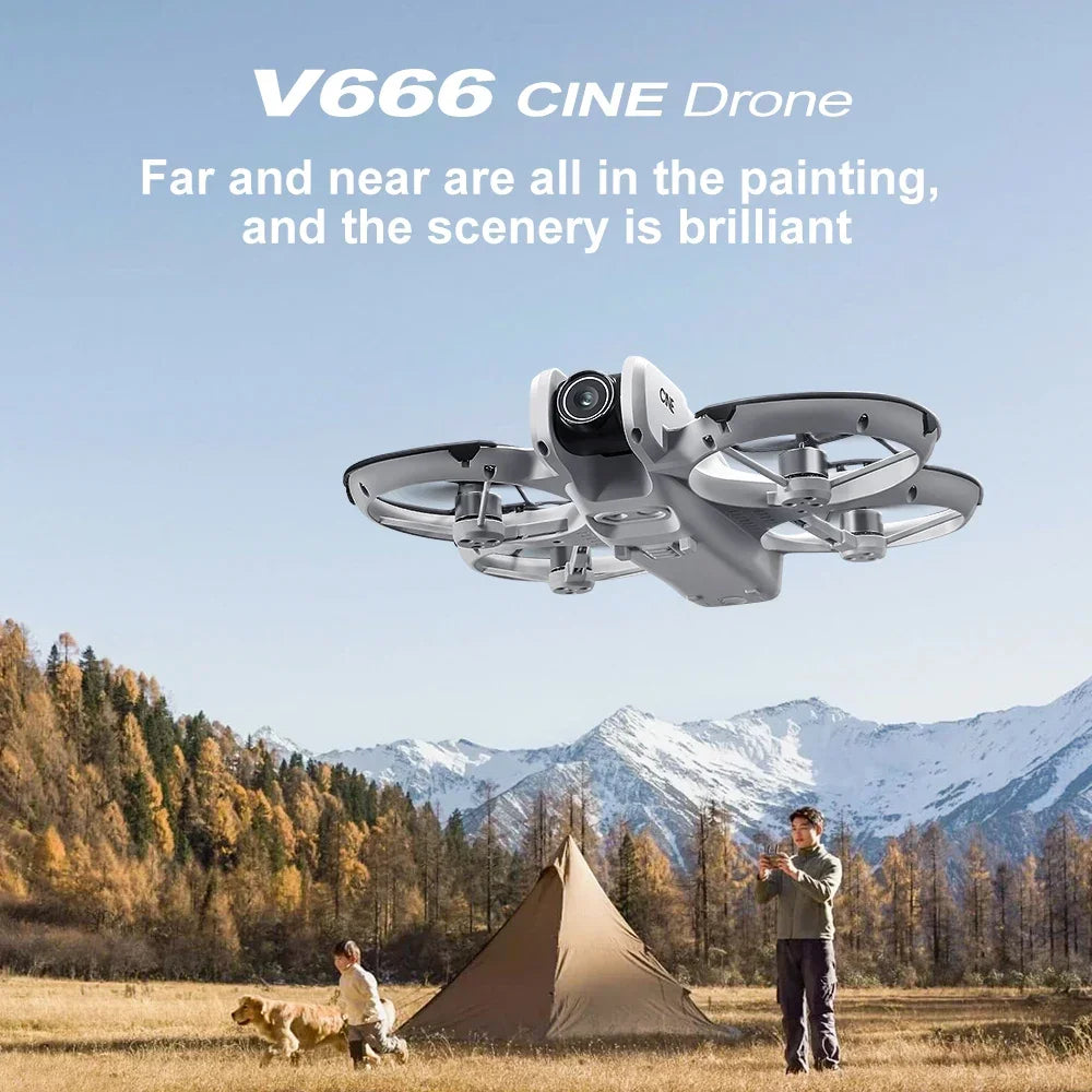 Xiaomi V666 MINI Drone 4K Professional WIFI 5G Dron Obstacle Avoidance Brushless Altitude Headless Mode RC Quadcopter FPV Toys