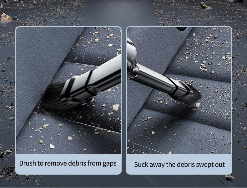 CENRR Car Vacuum Cleaner - High Pressure, Cordless, Mini Handheld Vac