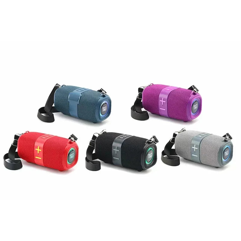 T&G TG667 Bluetooth Speaker – Crossbody, LED, USB/AUX/TF/FM Compatible