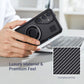 For Samsung Galaxy S25 S25 Plus S25 Ultra 5G Phone Case Hybrid Shockproof Double Ring Kickstand Rugged Cover Black
