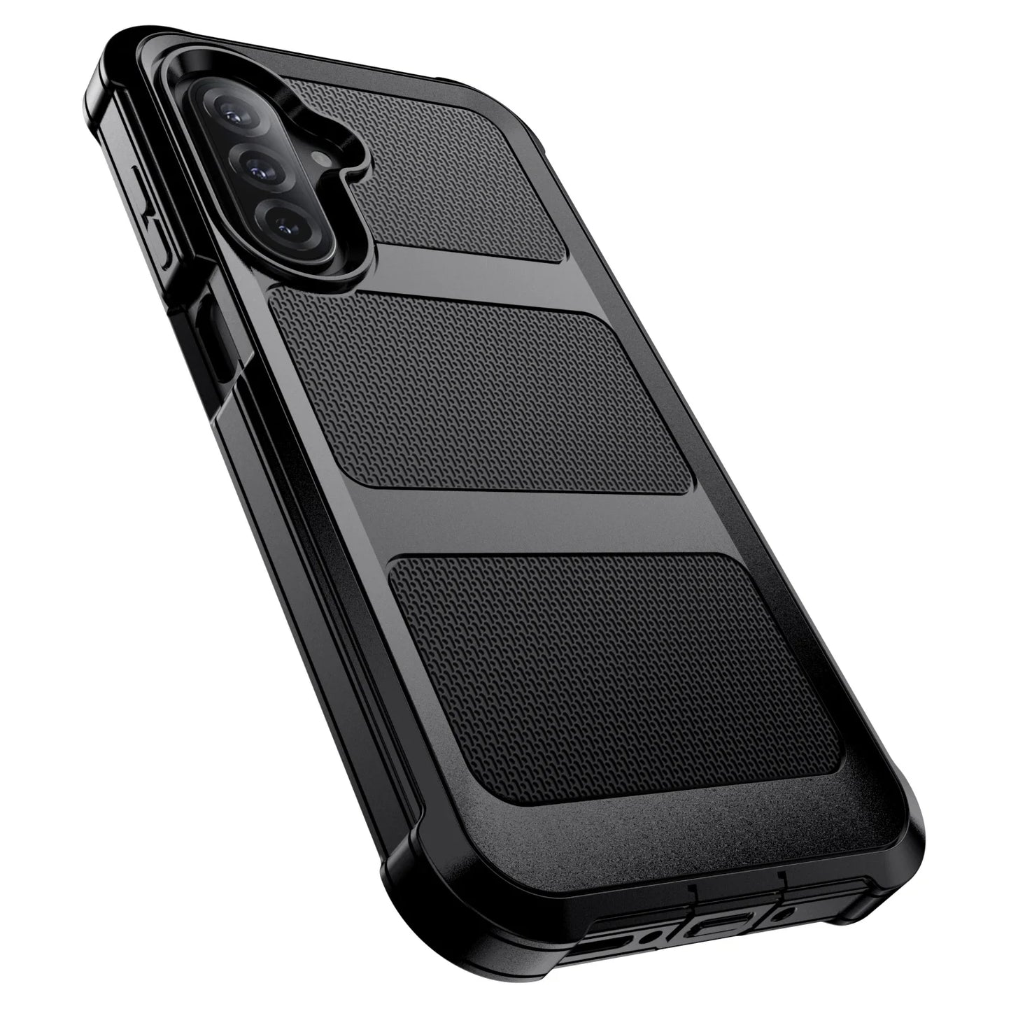 For Samsung Galaxy A06 A16 A26 A36 A56 Phone Case Rugged Shockproof Heavy Duty Protective Dual Layers Cover Black