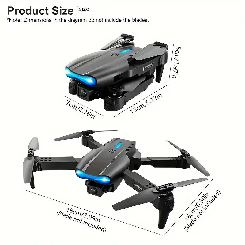 E99Pro RC Drone – 4K Professional – 1080P HD Camera, WiFi FPV, Gift Toy
