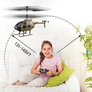 Vatos remote controlled helicopter camouflage 2.4GHz radio indoor RC helicopter toy one click takeoff for boy children adults