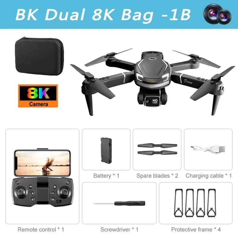 Xiaomi MIJIA V88 Drone – 8K HD Dual Camera, GPS, 5G, 10000M Range, Black