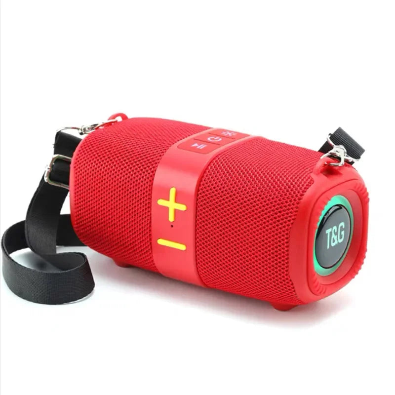 T&G TG667 Bluetooth Speaker – Crossbody, LED, USB/AUX/TF/FM Compatible