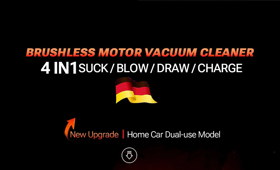 SZUK C012MAX Car Vacuum Cleaner - Strong Suction, Handheld Blower