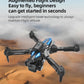 C10 Drone – HD Light Flow,Foldable, Gesture Photography, Black
