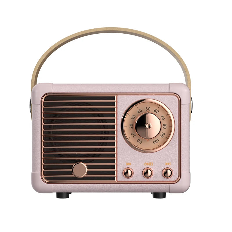 Retro Hifi Stereo Bluetooth Speaker – Portable, 5W, Vintage Design