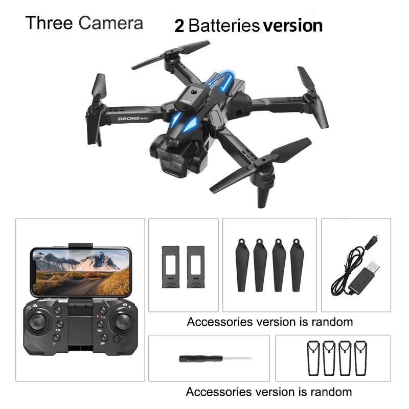 C10 Drone – HD Light Flow,Foldable, Gesture Photography, Black