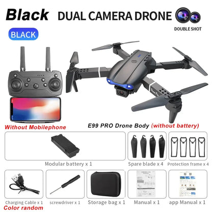 E99Pro RC Drone – 4K Professional – 1080P HD Camera, WiFi FPV, Gift Toy