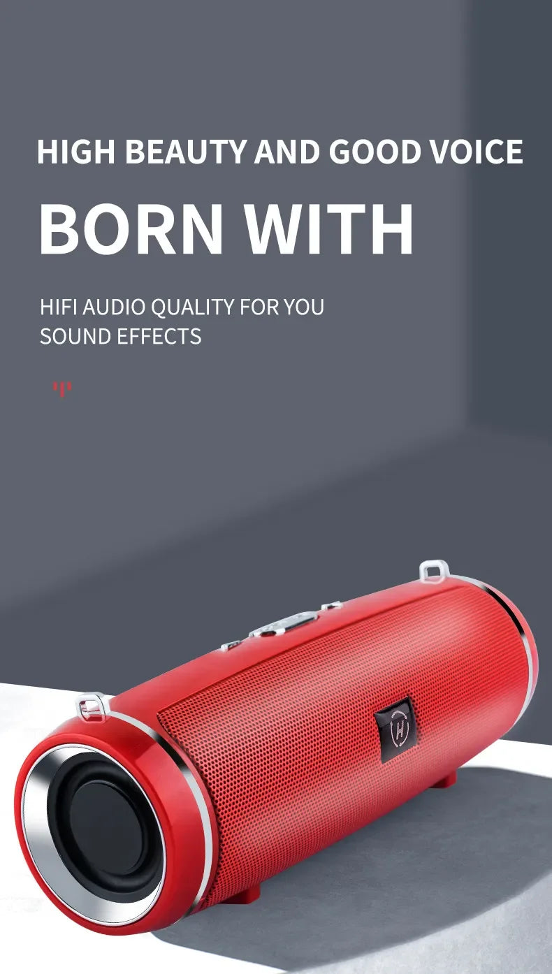 Bluetooth Speaker – Portable 200W, IPX7 Waterproof, Subwoofer, FM Radio