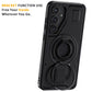 For Samsung Galaxy S25 S25 Plus S25 Ultra 5G Phone Case Hybrid Shockproof Double Ring Kickstand Rugged Cover Black