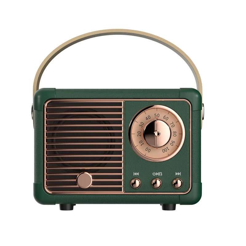 Retro Hifi Stereo Bluetooth Speaker – Portable, 5W, Vintage Design