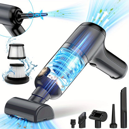 Cordless Vacuum Cleaner - 20000PA, Handheld, 3-in-1, Brushless Motor