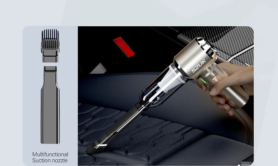 SZUK C012MAX Car Vacuum Cleaner - Strong Suction, Handheld Blower
