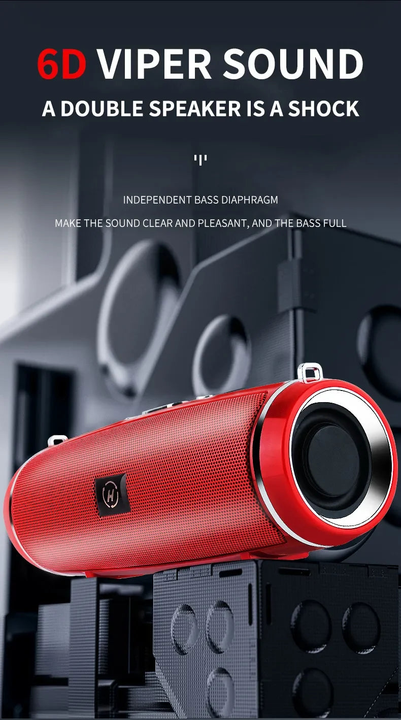 Bluetooth Speaker – Portable 200W, IPX7 Waterproof, Subwoofer, FM Radio