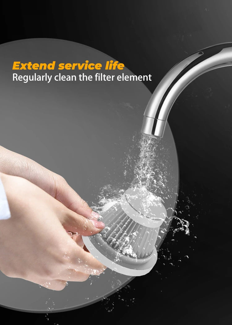 BELIBUY Vacuum Cleaner – Car, Portable Wireless, Mini Powerful Cleaner