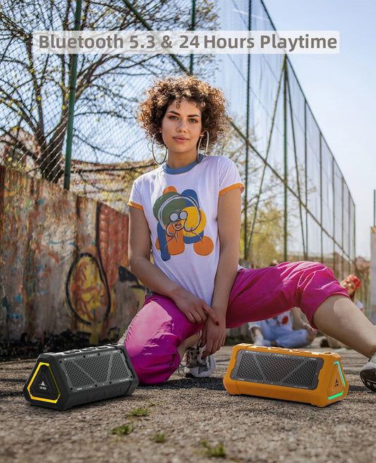 MLOVE P3 Bluetooth Speaker – Outdoor, 40W, RGB Light, Stereo Sound