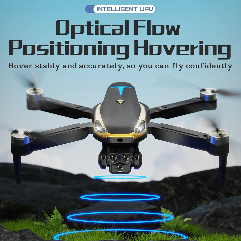 M8 PRO Drone – Brushless Motor, 2 Batteries, HD Camera, 360° Rolling, Black