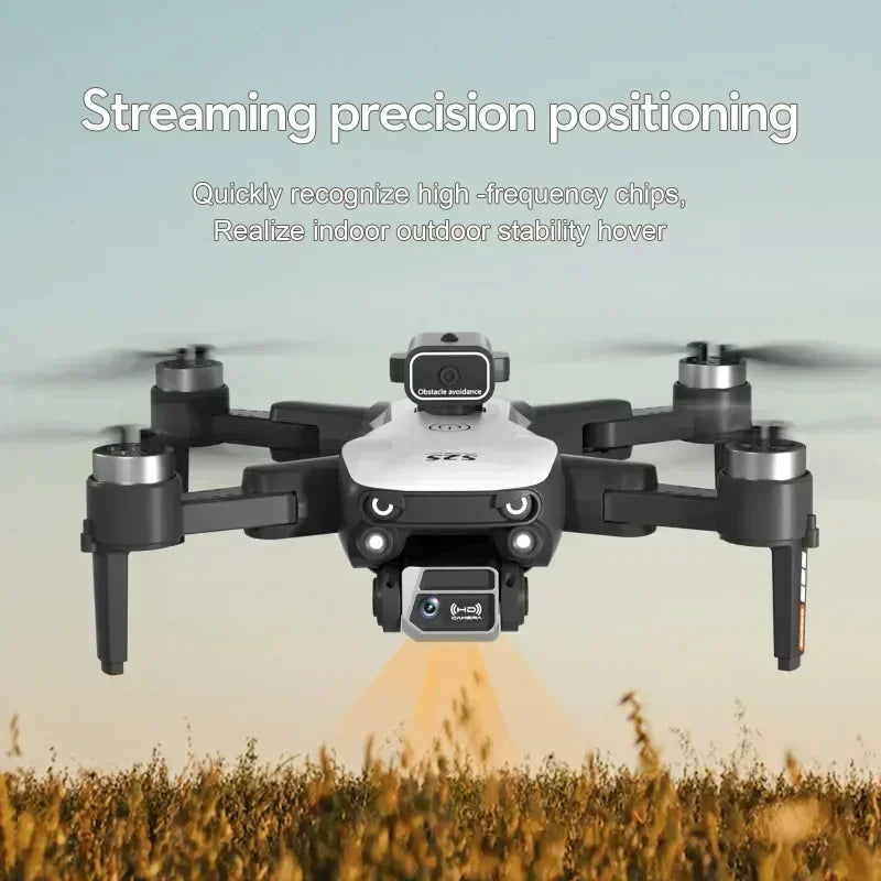 S2S Mini Drone – 8K HD Camera, 25Min Flight, Brushless, Foldable, Black