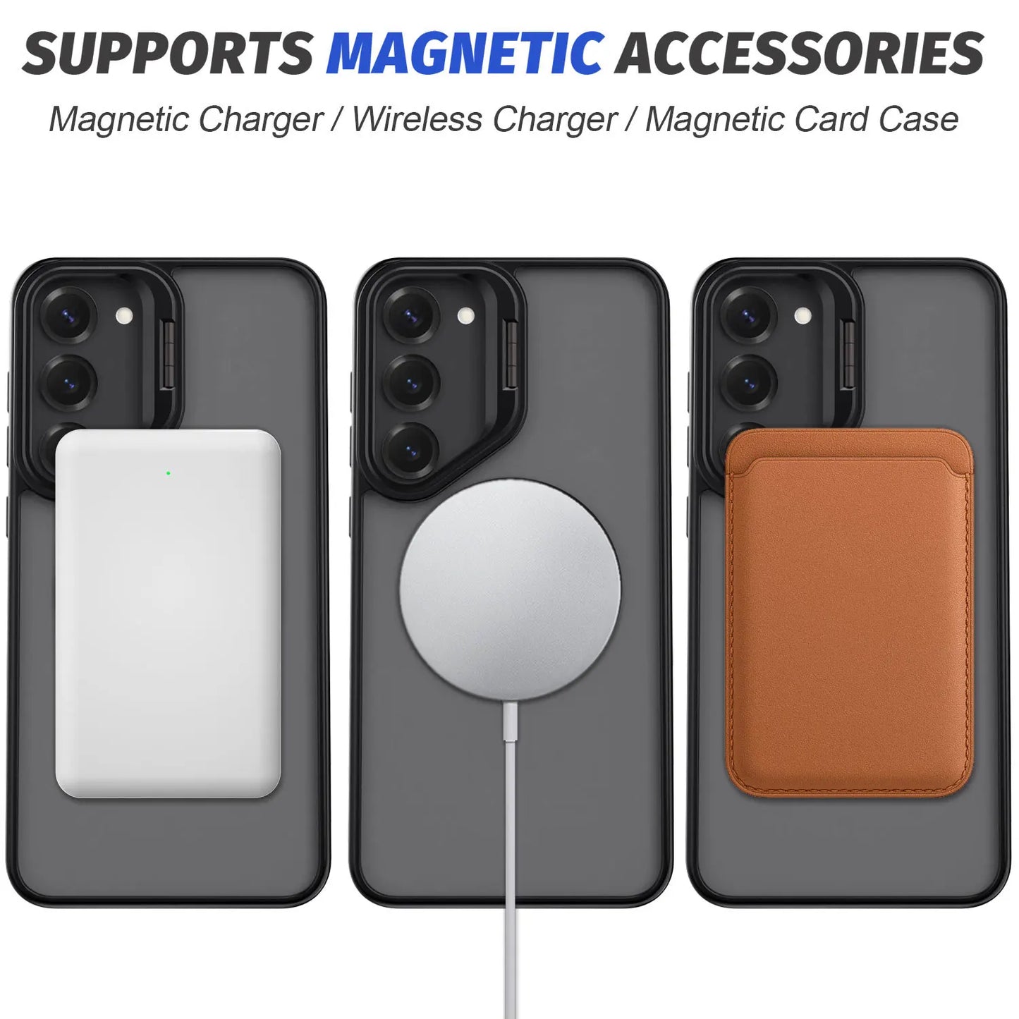 For Samsung Galaxy S23 S23 Plus S23 Ultra 5G Rugged Phone Case Shockproof Kickstand Holder Heavy Duty Protective Cover